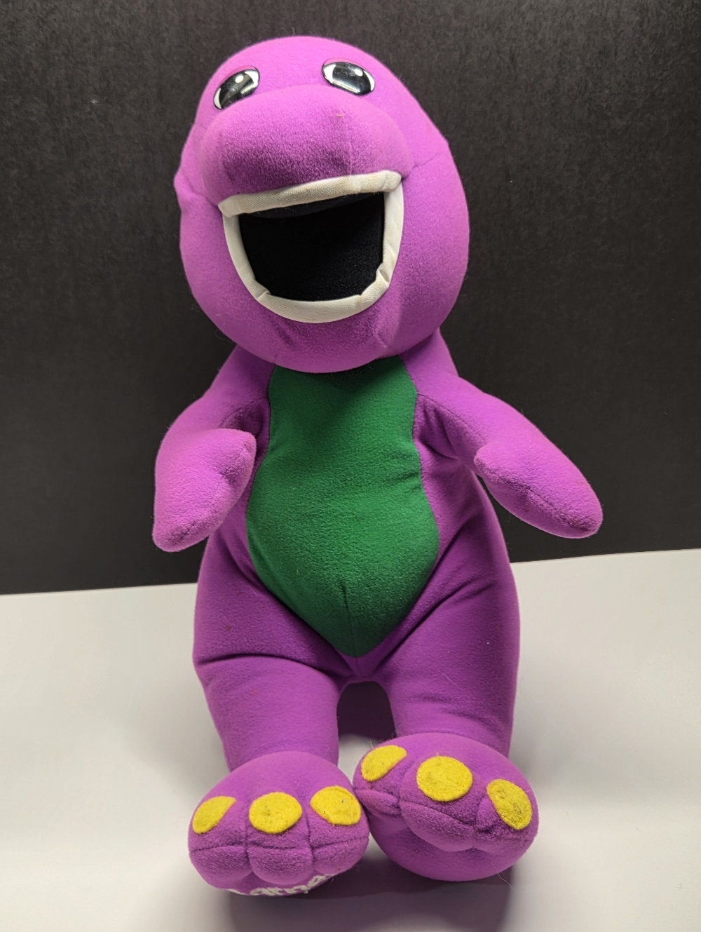 1992 Playskool Talking Barney 18" Dinosaur - Works!